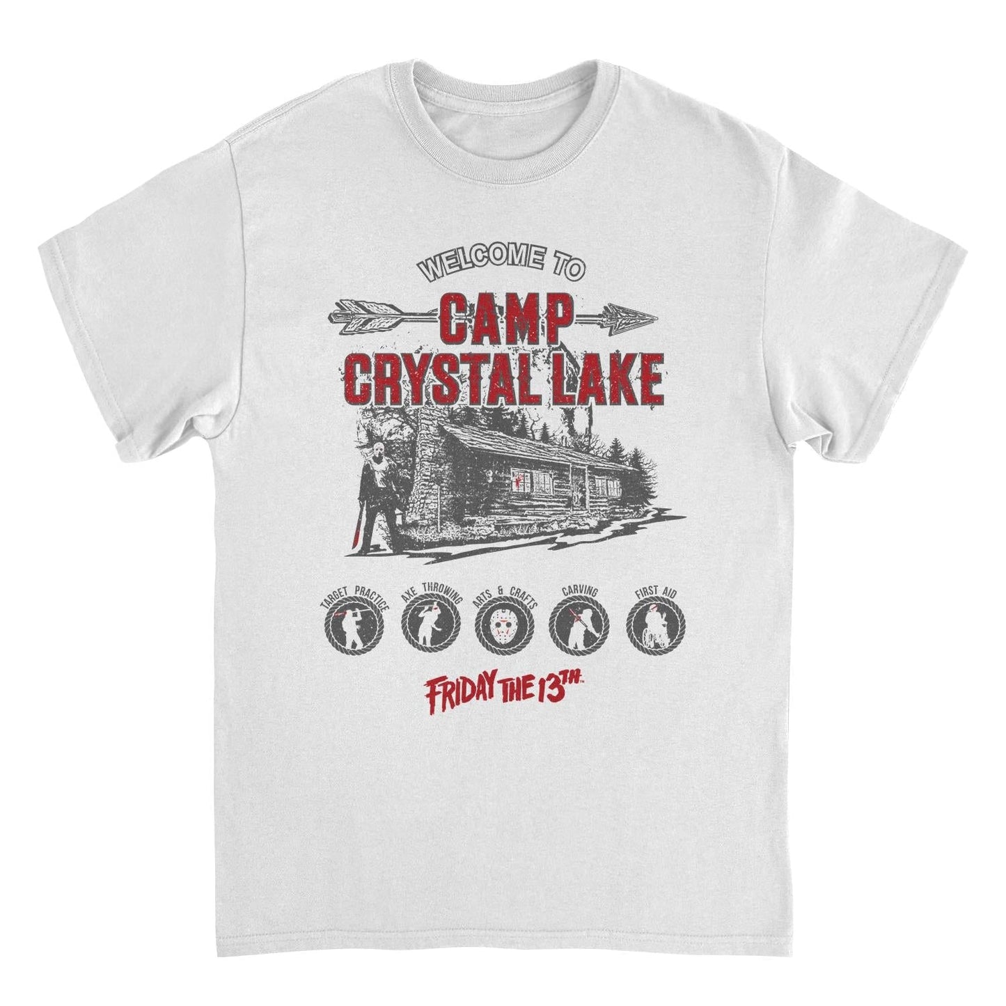 Friday the 13th Camp Crystal Lake Activities White Mens T Shirt