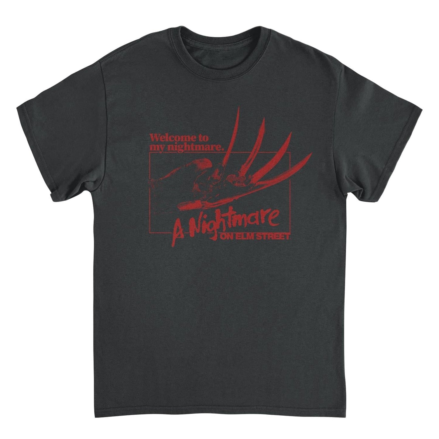 Nightmare on Elm Street Welcome To My Nightmare Black Mens T Shirt