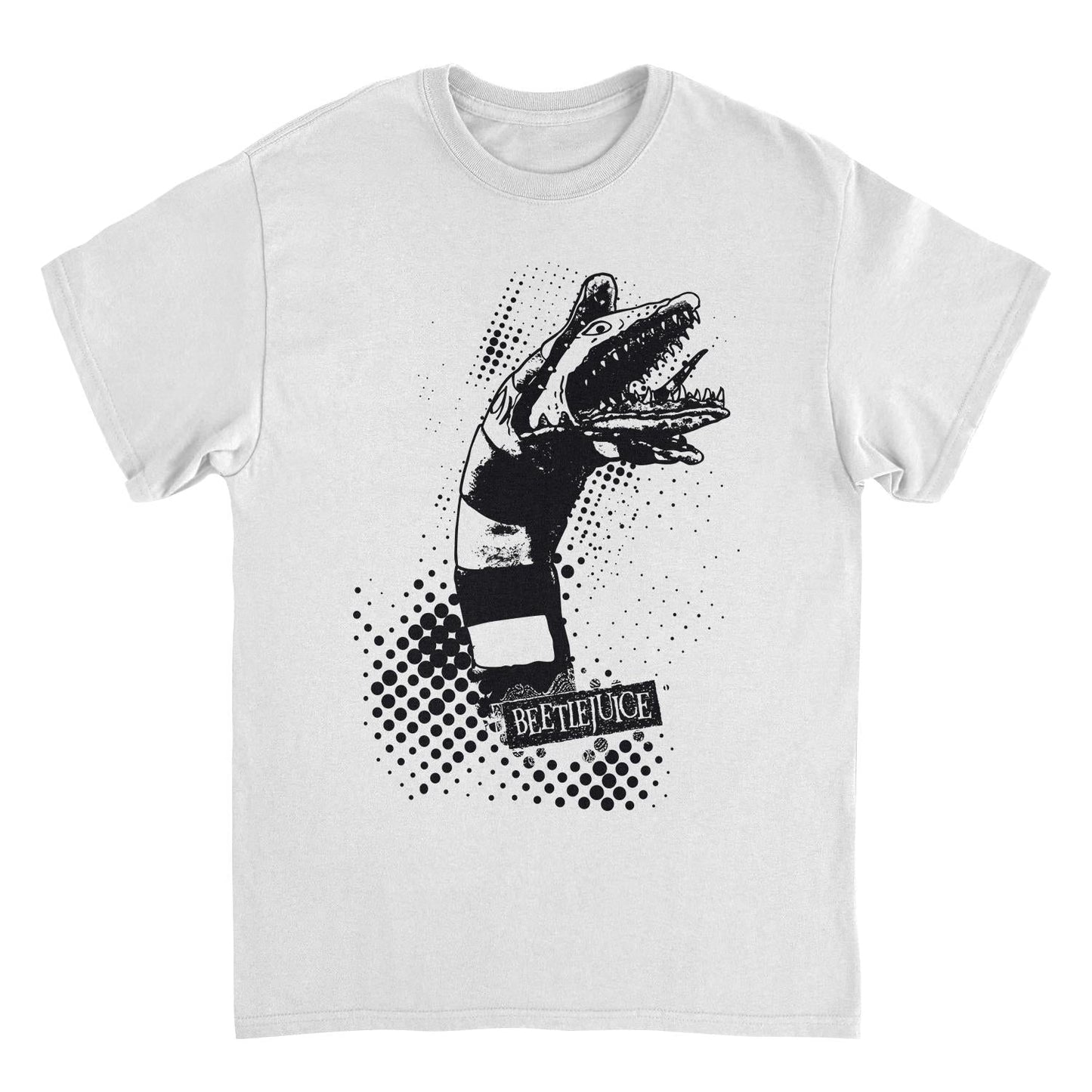 Beetlejuice Sandworm Attack White Mens T Shirt