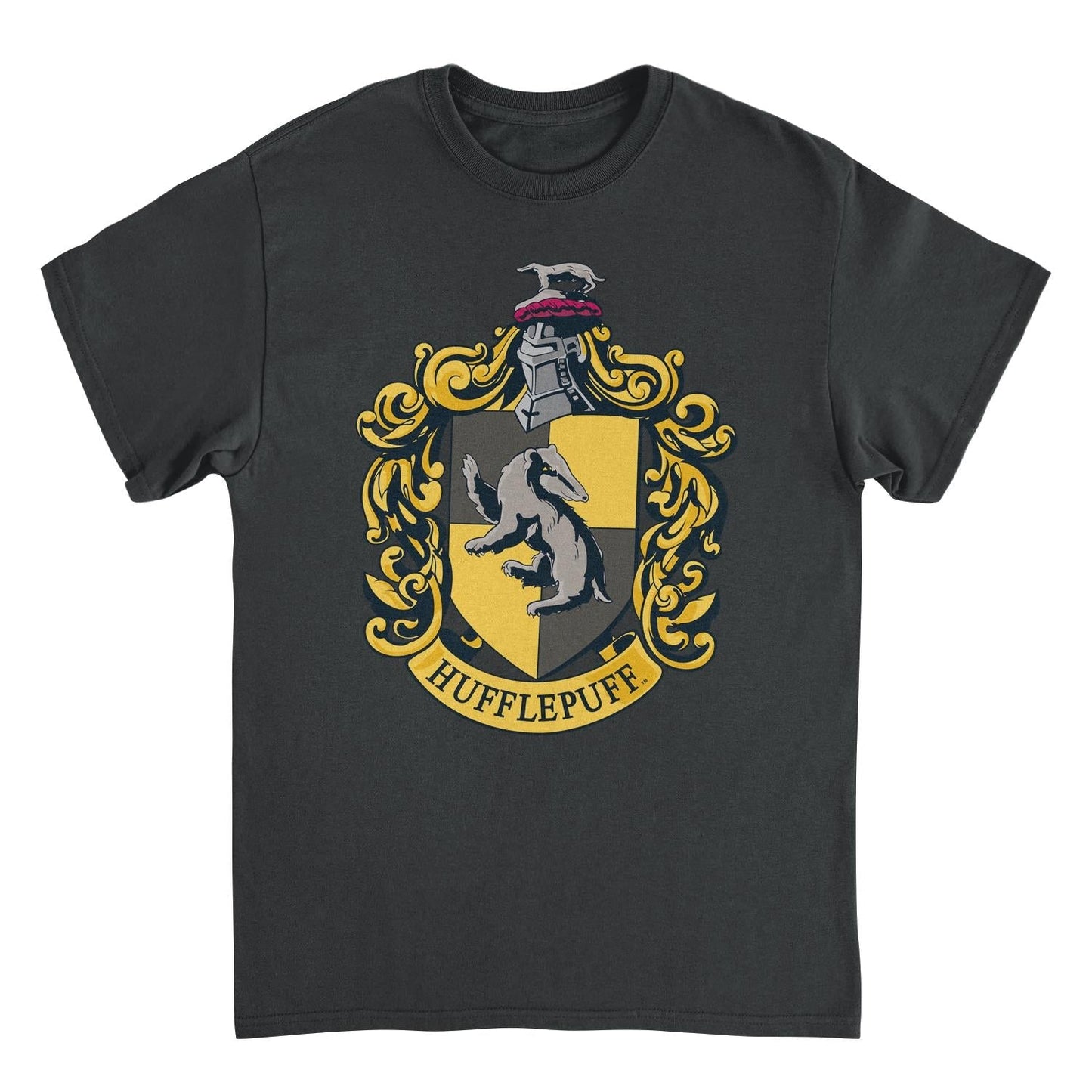 Harry Potter Hufflepuff Black Mens T Shirt