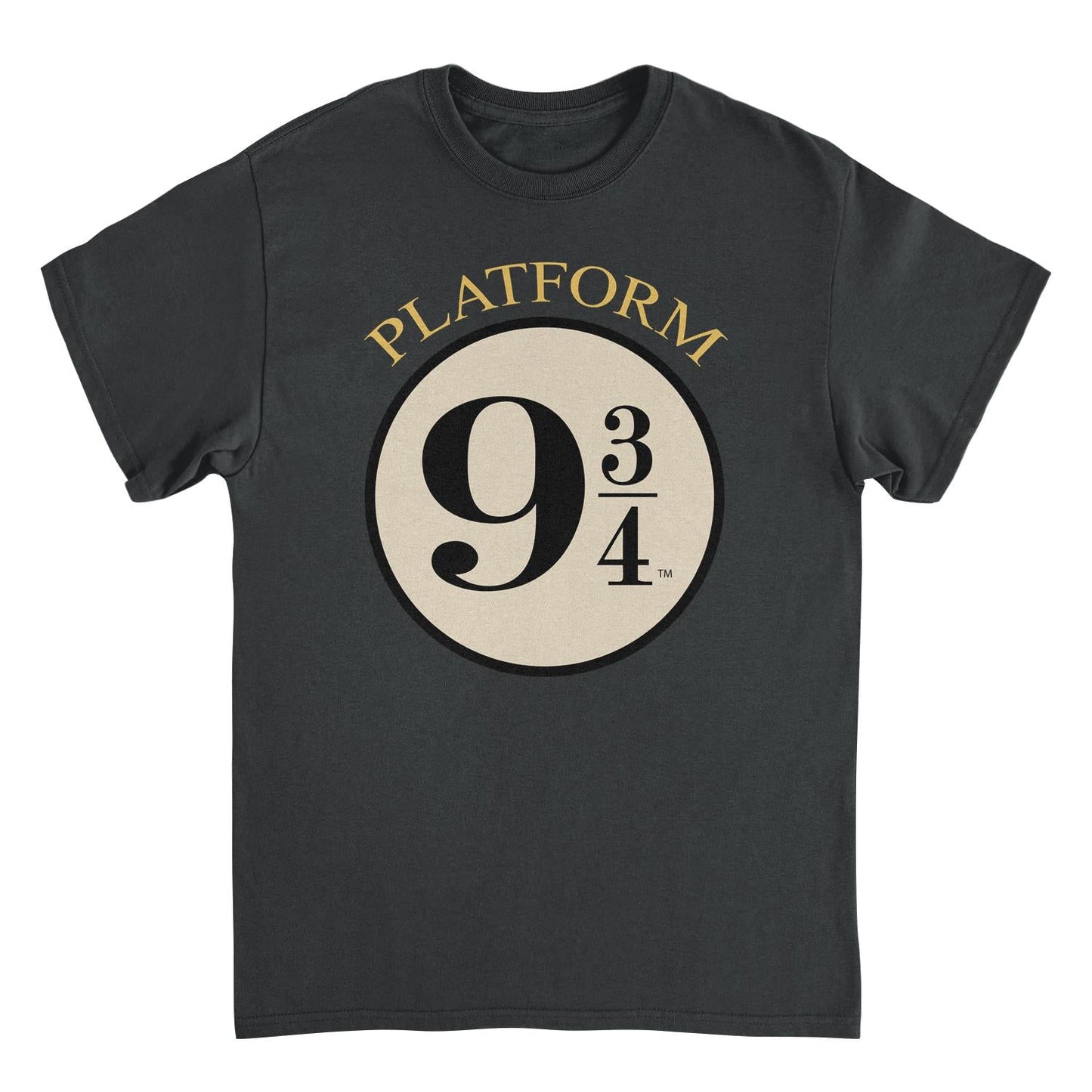 Harry Potter Platform Nine and Three Quarters Black Mens T Shirt