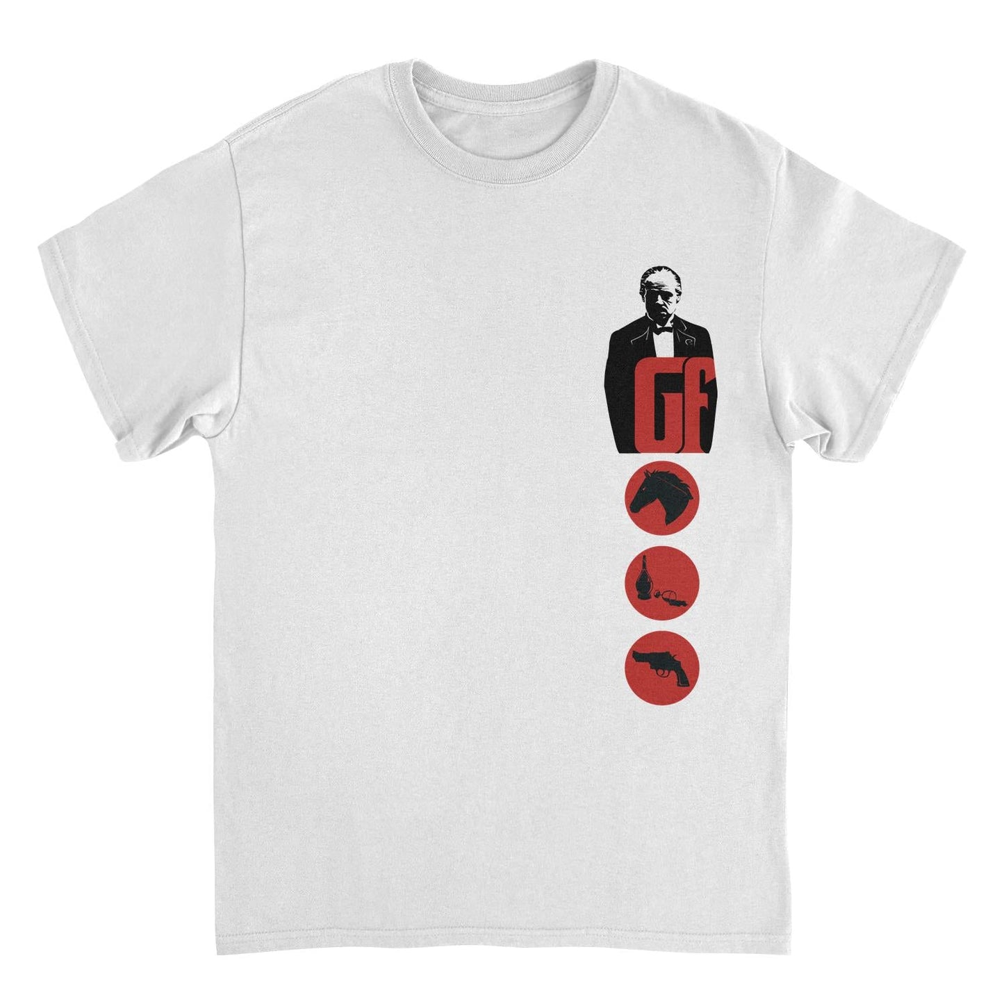 The Godfather The Godfather Pocket Print White Mens T Shirt