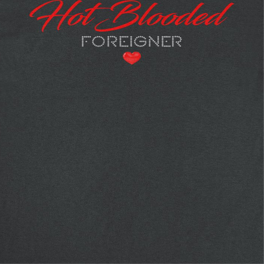 Foreigner Hot Blooded Mens T Shirt Black