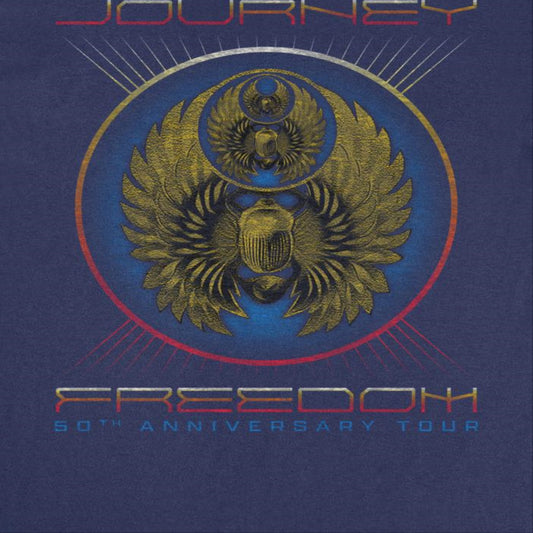 Journey Freedom 20th Anniversary Tour Mens T Shirt Navy