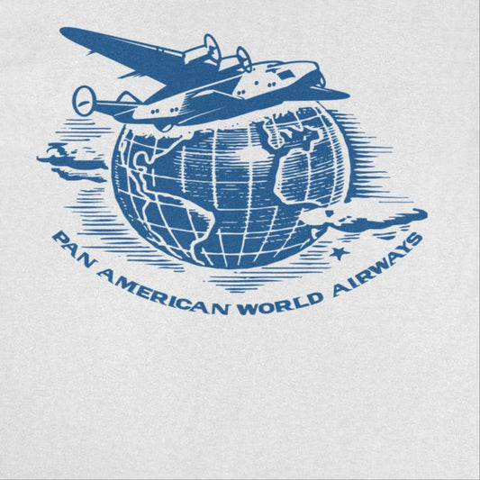 Pan Am Flying Around the World Mens T Shirt White