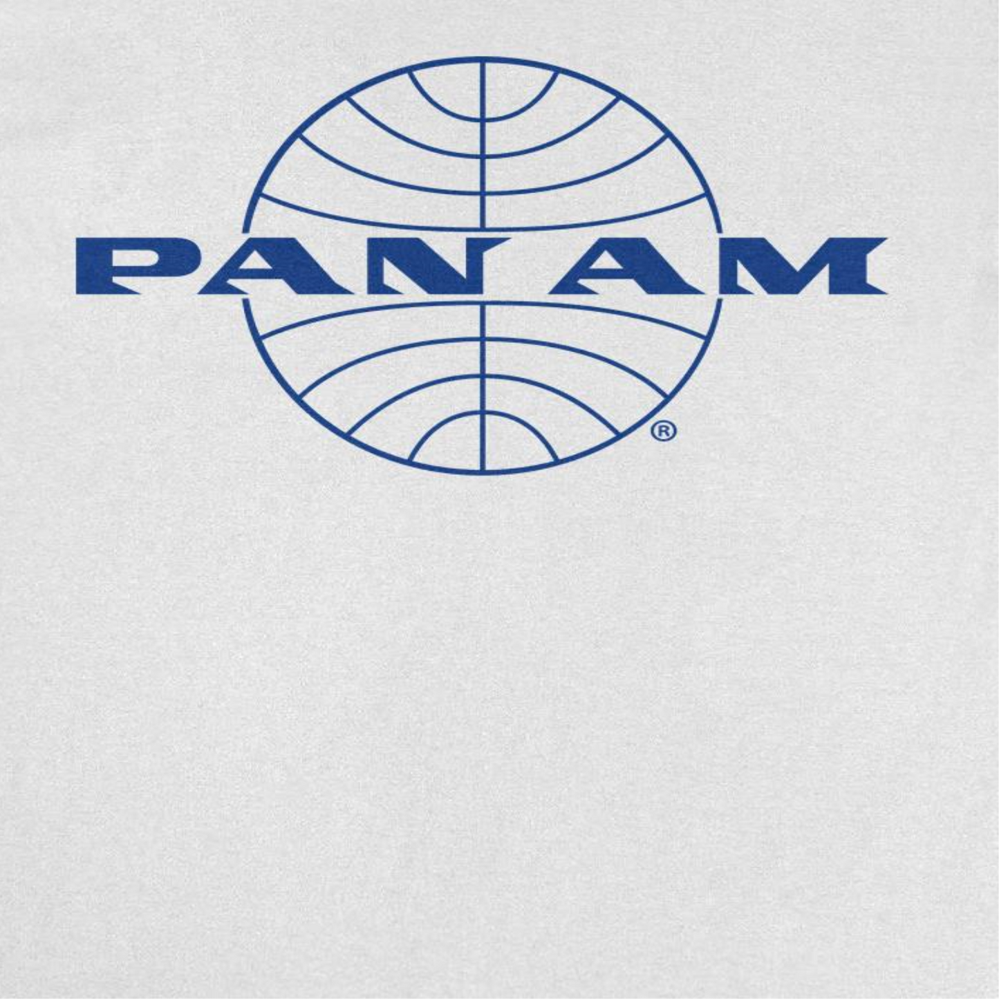 Pan Am Classic Blue Logo Out Mens T Shirt White