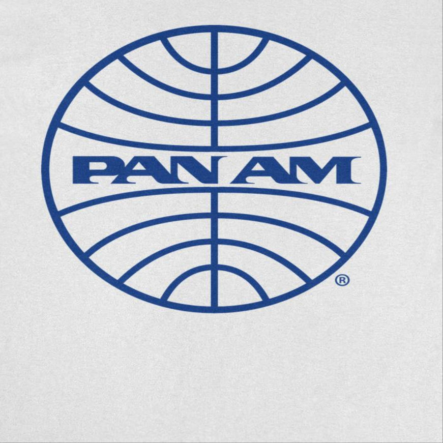 Pan Am Classic Blue Logo in Mens T Shirt White