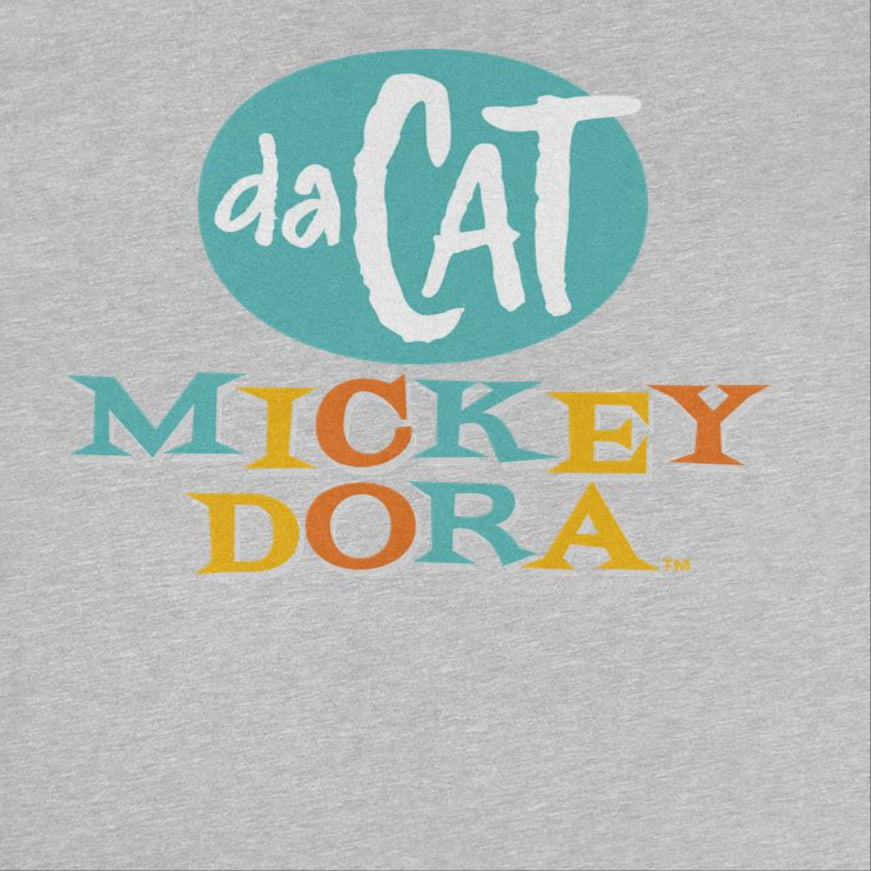 Mickey Da Cat Dora Retro Style Text Retro Surfer Miki Mens T Shirt Sport Grey