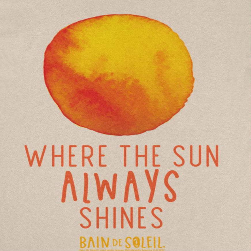 Bain De Soleil Orange Water Colour Sun Text Retro Sunscreen Mens T Shirt Sand