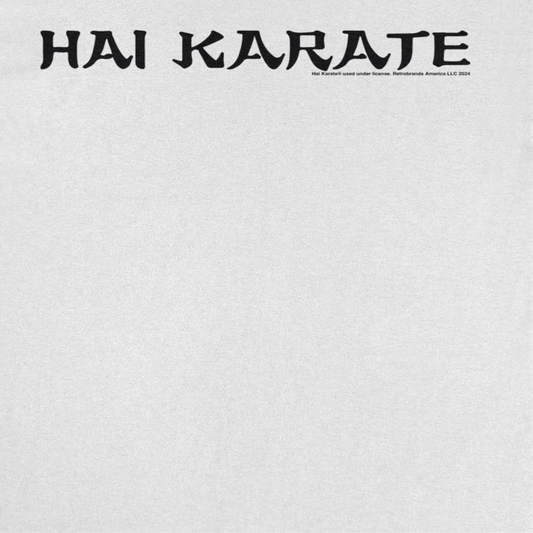Hai Karate Horizontal Logo Retro Aftershave Mens T Shirt White