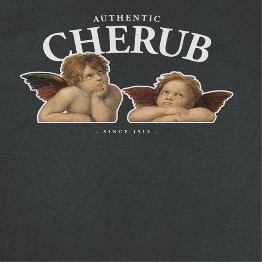 Classic Paintings Authentic Cherub Raphael Mens T Shirt Black
