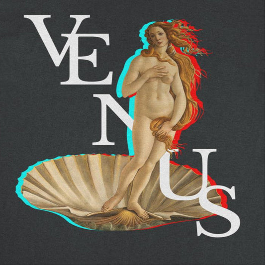 Classic Paintings Venus Botticelli Mens T Shirt Black