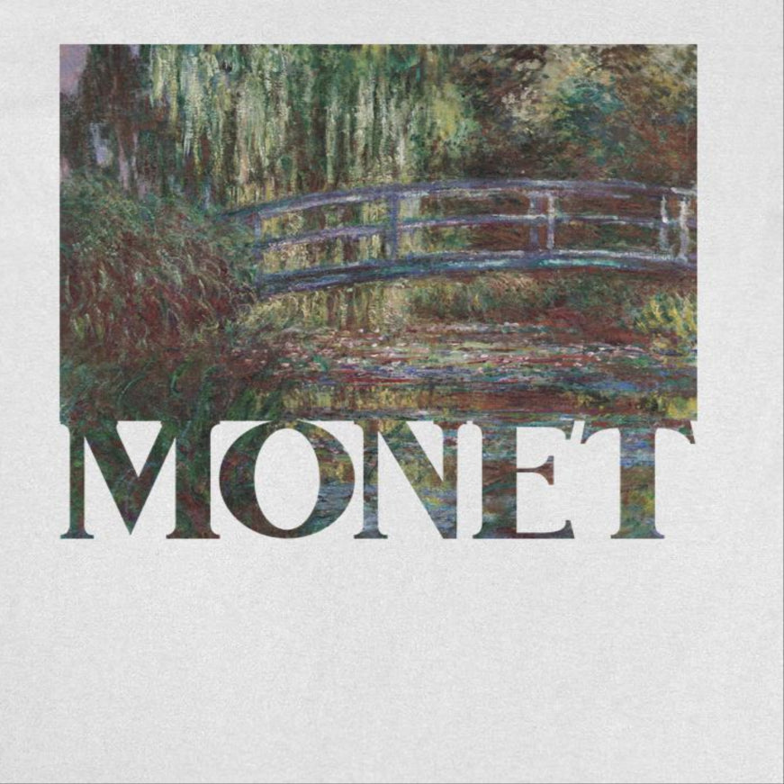 Classic Paintings Monet Water Lily Pond Mens T Shirt White