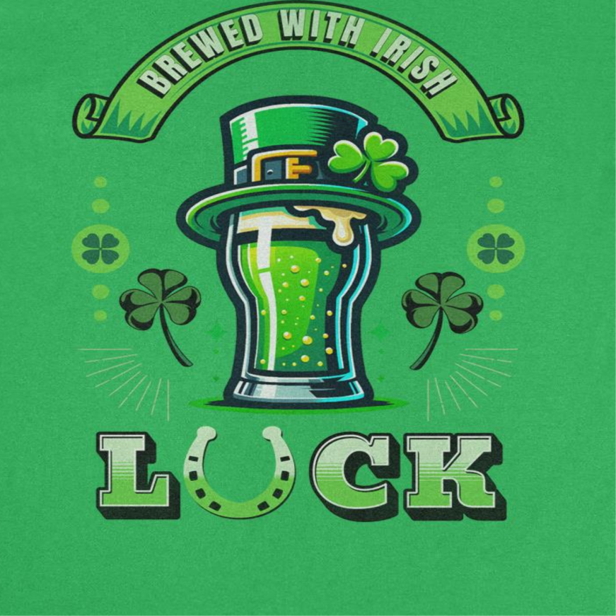 St. Patricks Day Brewed with Irish Luch Mens T Shirt