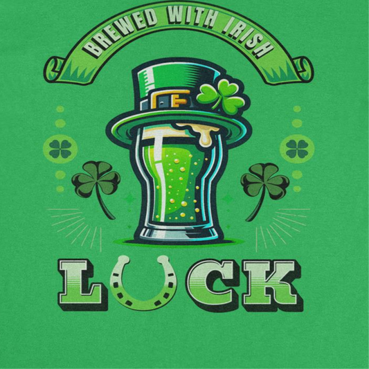 St. Patricks Day Brewed with Irish Luch Mens T Shirt