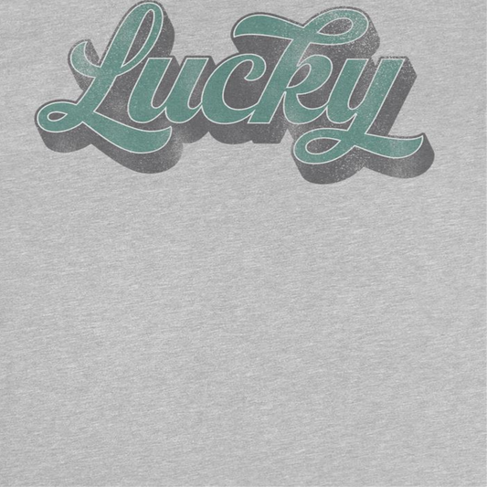 St. Patricks Day Lucky Script 3D Mens T Shirt