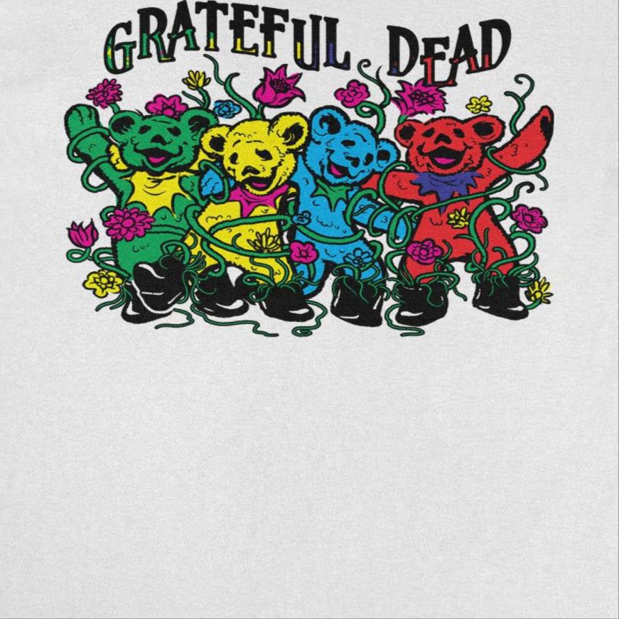 Grateful Dead Garden Boot Bears Mens T Shirt