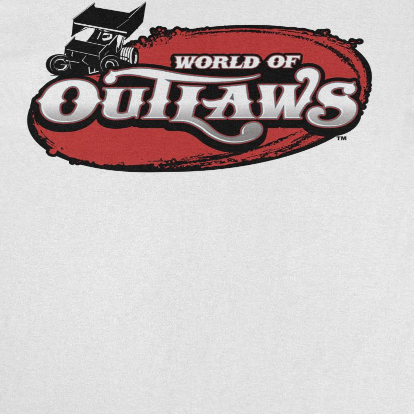 World of Outlaws Logo Mens T Shirt White