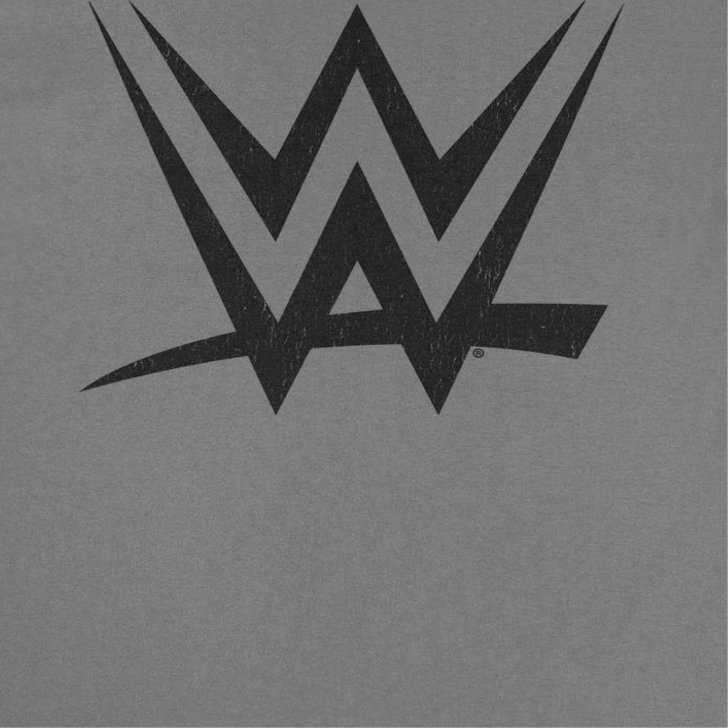 WWE Black Logo Mens T Shirt Charcoal