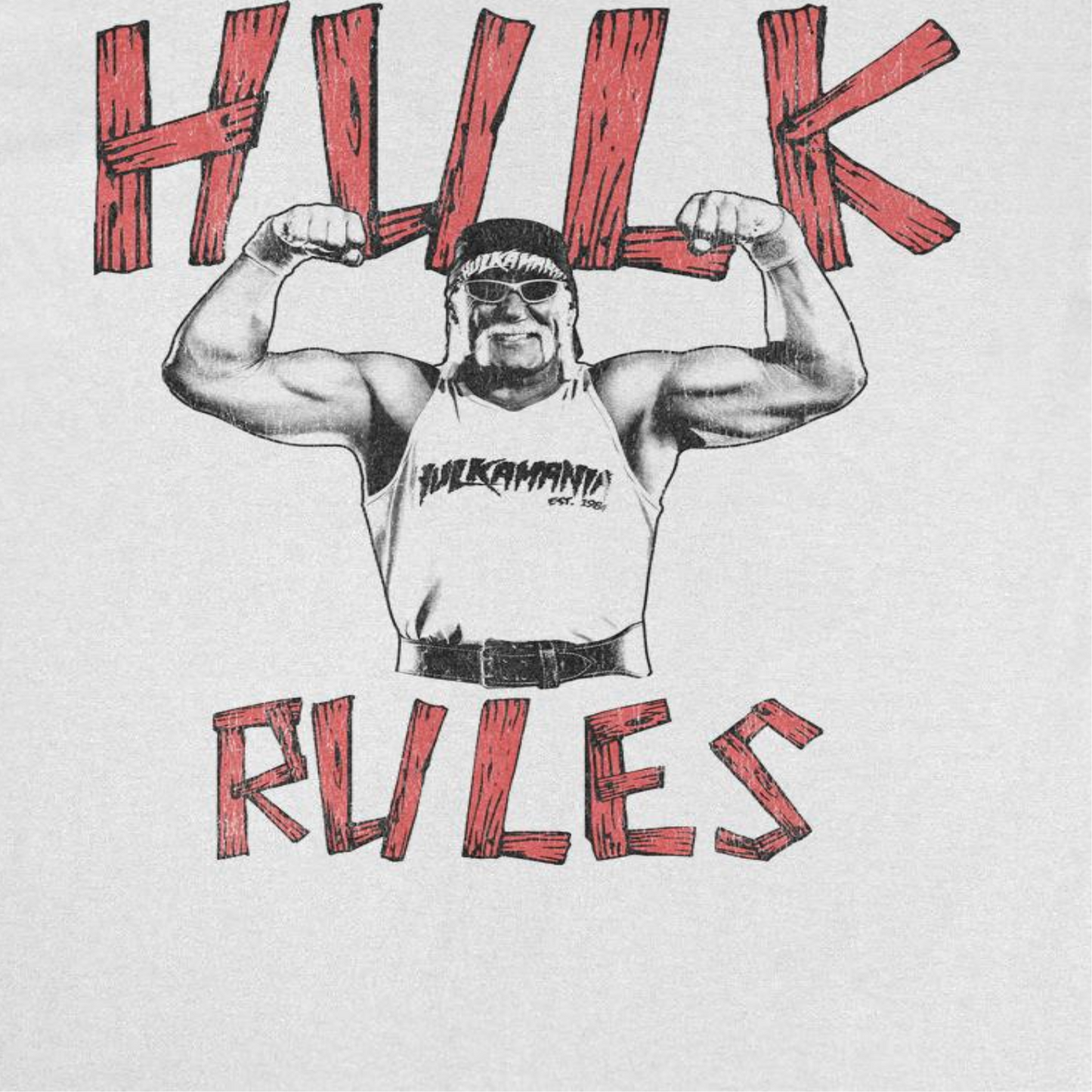 WWE Hulk Hogan Mens T Shirt White
