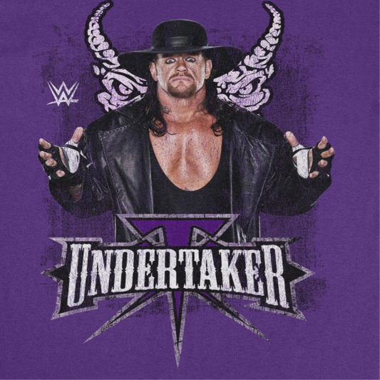 WWE Undertaker Horns Mens T Shirt Purple