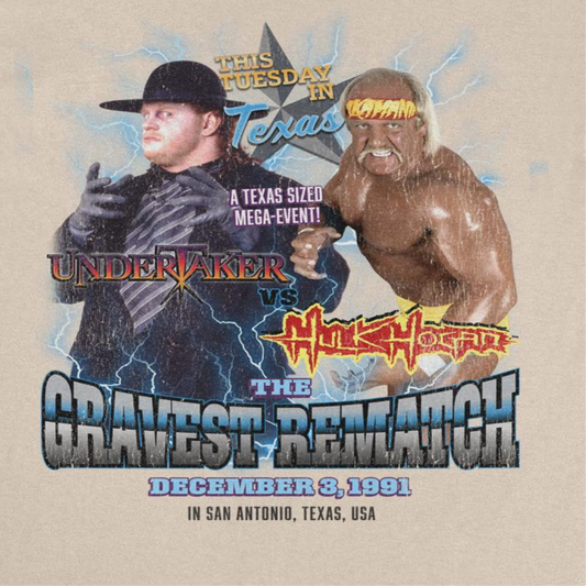 WWE Heavyweight Match Mens T Shirt Sand