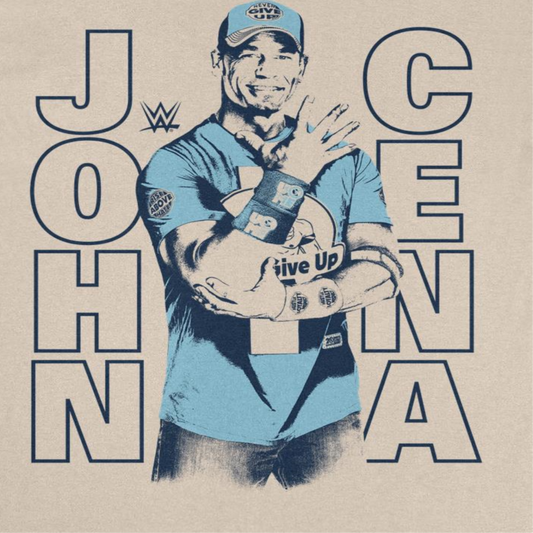 WWE Cena Contrast Mens T Shirt Sand