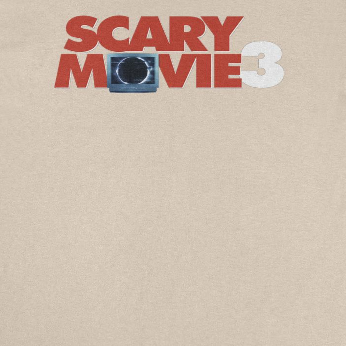 Scary Movie 3 Logo Mens T Shirt Sand