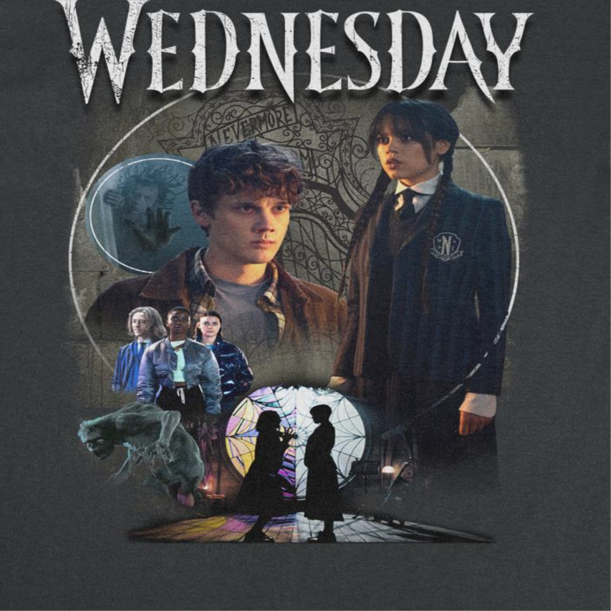 Wednesday Compilation Photo Mens T Shirt Black