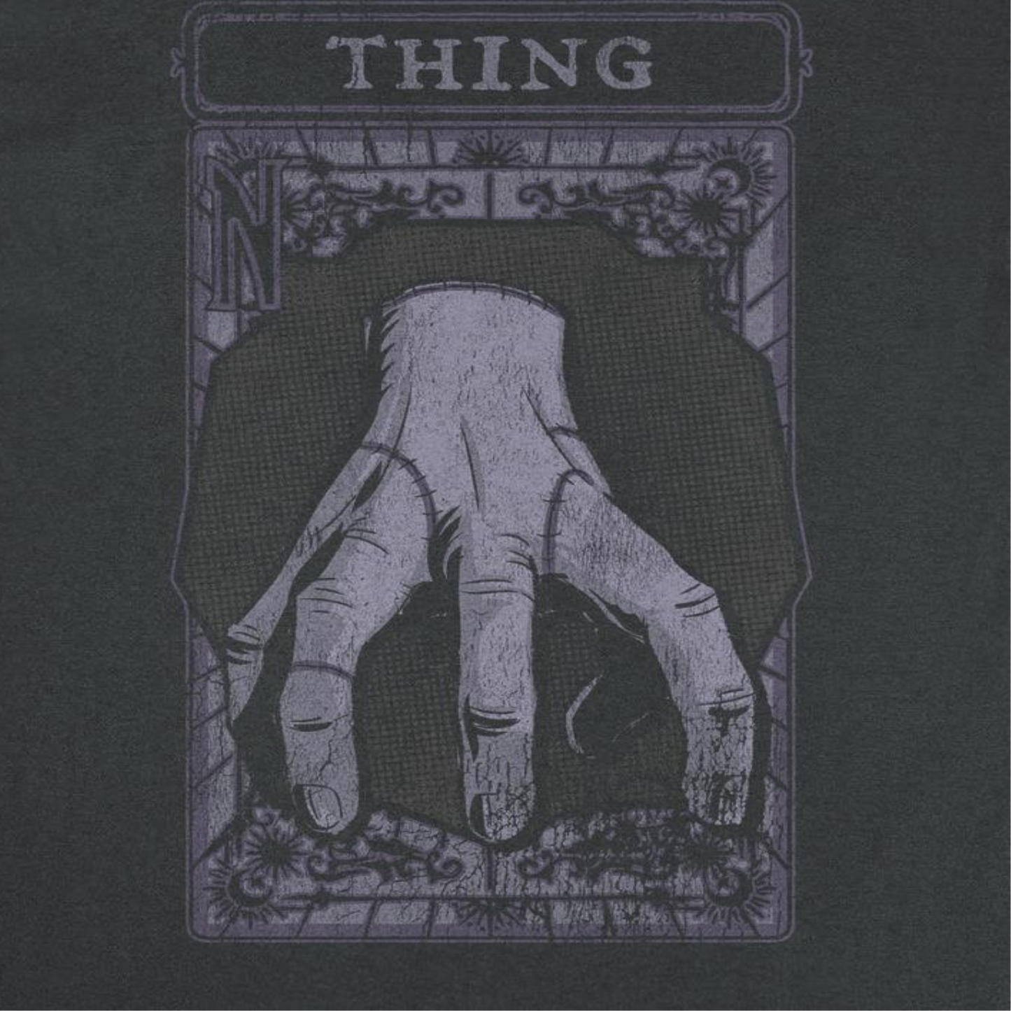 Wednesday Things Card Mens T Shirt Black