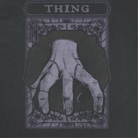Wednesday Things Card Mens T Shirt Black