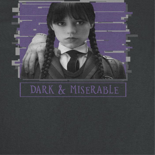 Wednesday Dead Inside Mens T Shirt Black