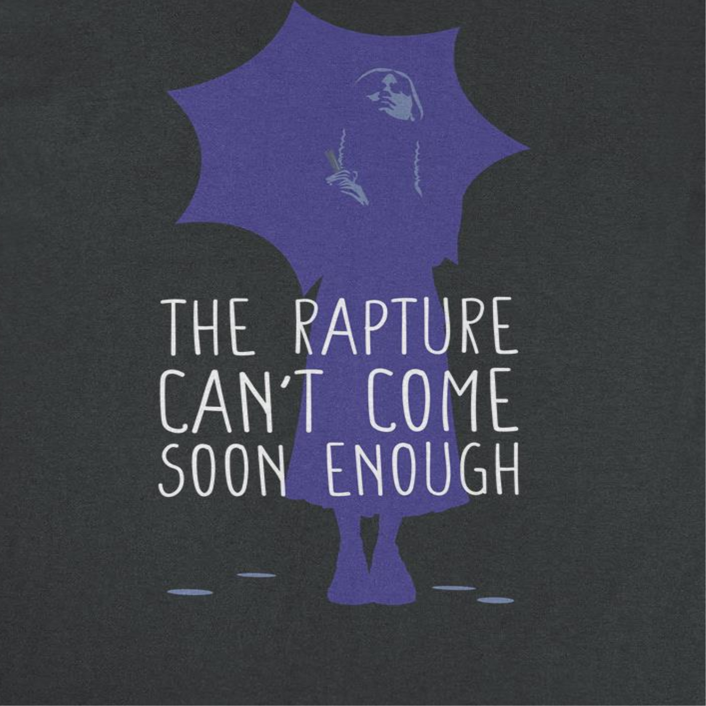 Wednesday Rapture Umbrella Mens T Shirt Black