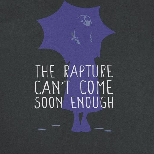 Wednesday Rapture Umbrella Mens T Shirt Black