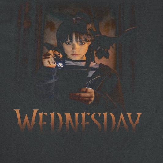Wednesday Flashlight Mens T Shirt Black