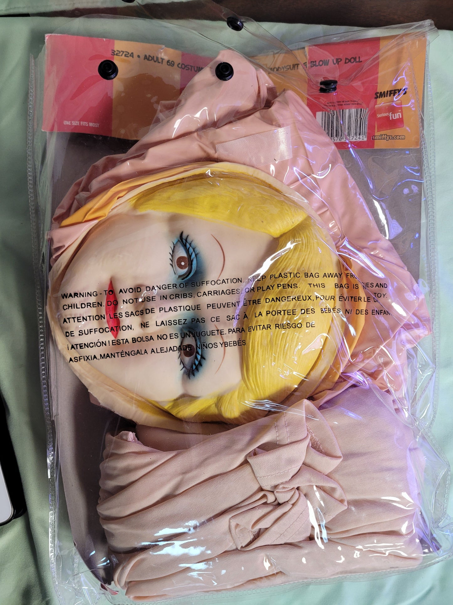 69 Bodysuit and Blow-up Doll Humorous Adult Standard