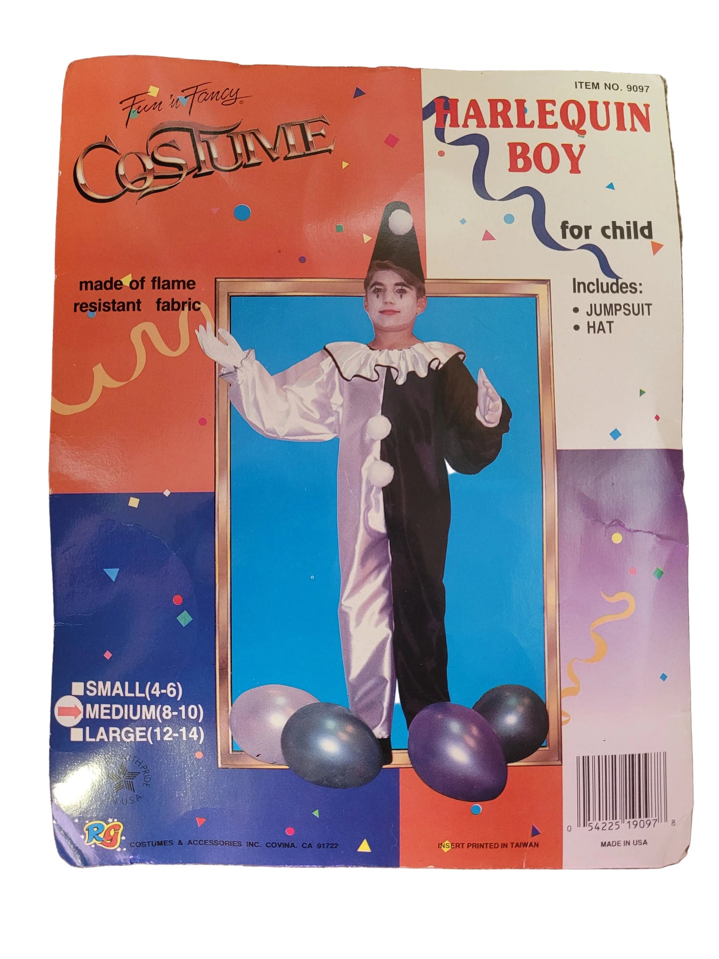 Harlequin Boy Child Costume Medium