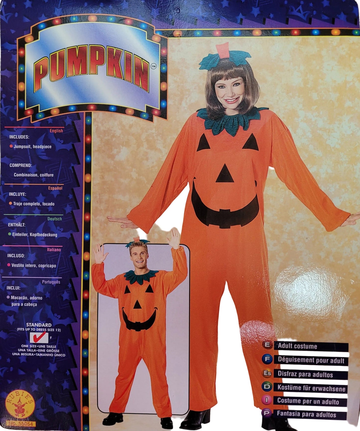Pumpkin Jumpsuit Adult Standard Costume