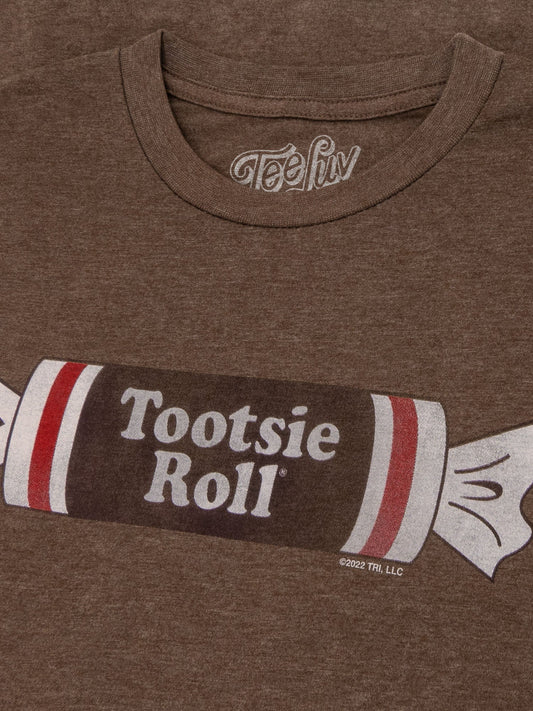 Tootsie Roll Logo Mens T Shirt Brown