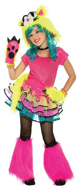 Party Cat Girls Tutu Monster Child Costume Size Large 12-14