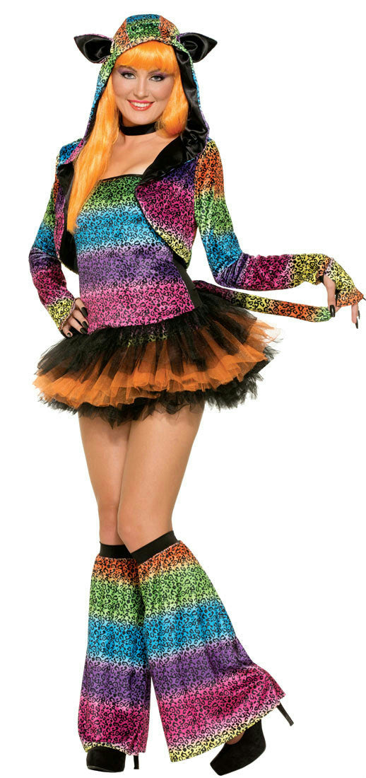 Women's Party Animal Lively Leopard Costume Size XS/S