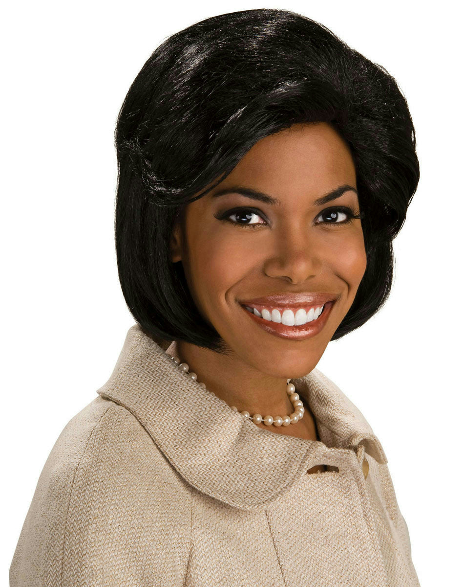 President First Lady Michelle Obama Short Black Bob Wig
