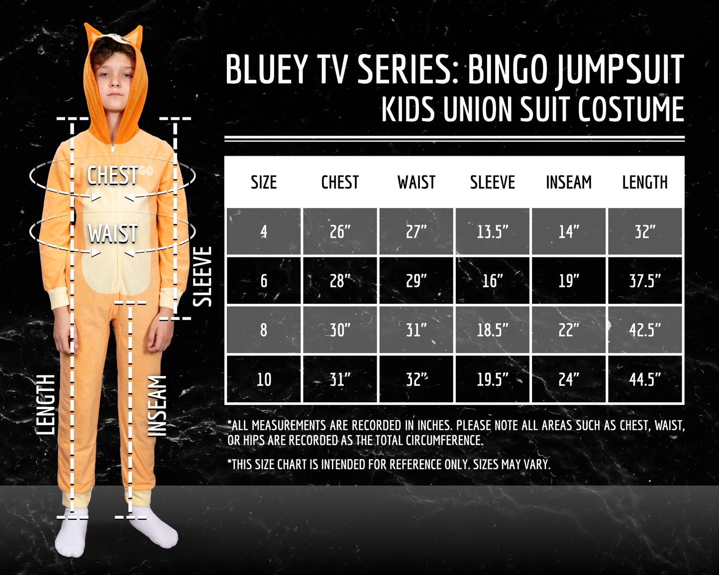 Bingo Kids Youth Children Bluey TV Series Halloween Costume Cosplay Jumpsuit