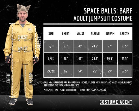 Space Balls Candy Dog Character Halloween Costume Set Cosplay