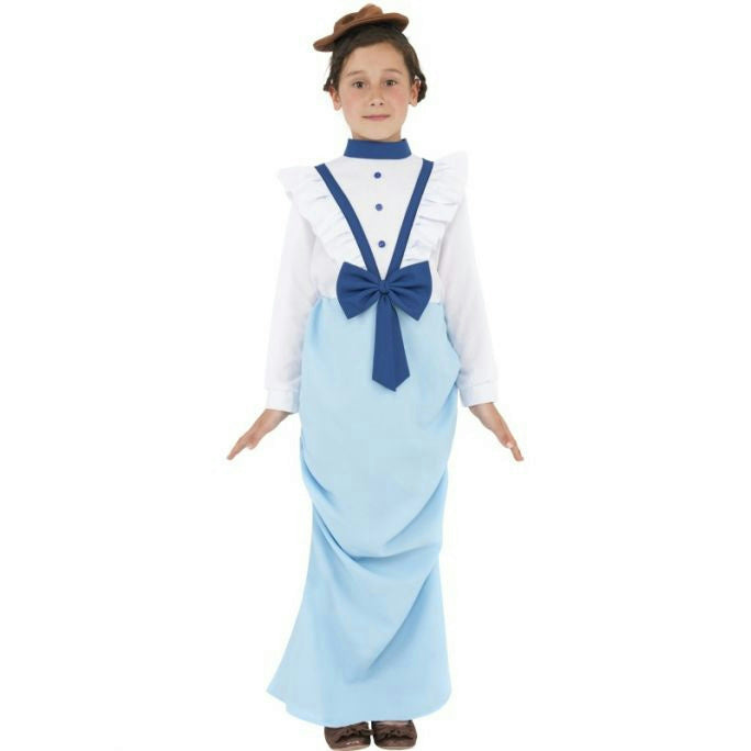 Posh Victorian Dress with Hat Child Costume Size Medium
