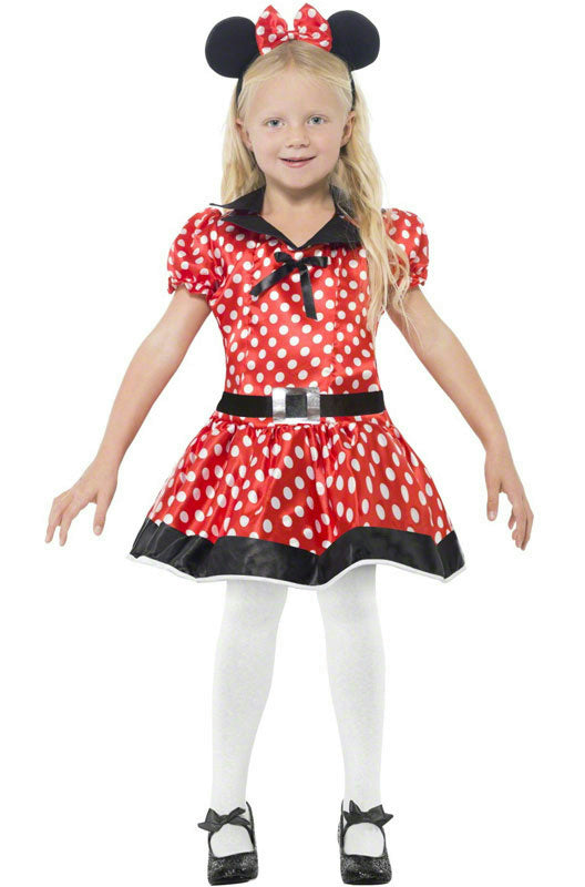Cute Mouse Girls Costume Dress Minnie Large 10-12