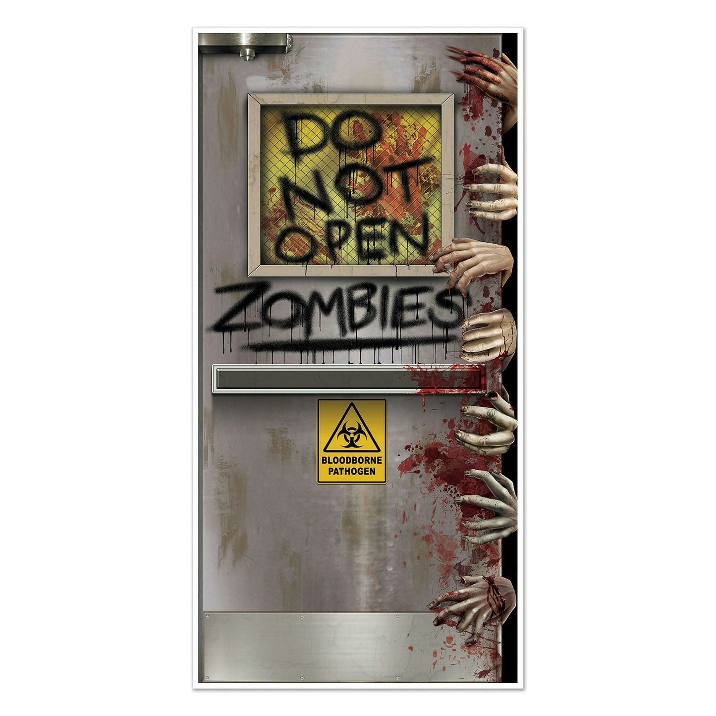 Beistle Zombies Lab Door Cover Halloween Decoration