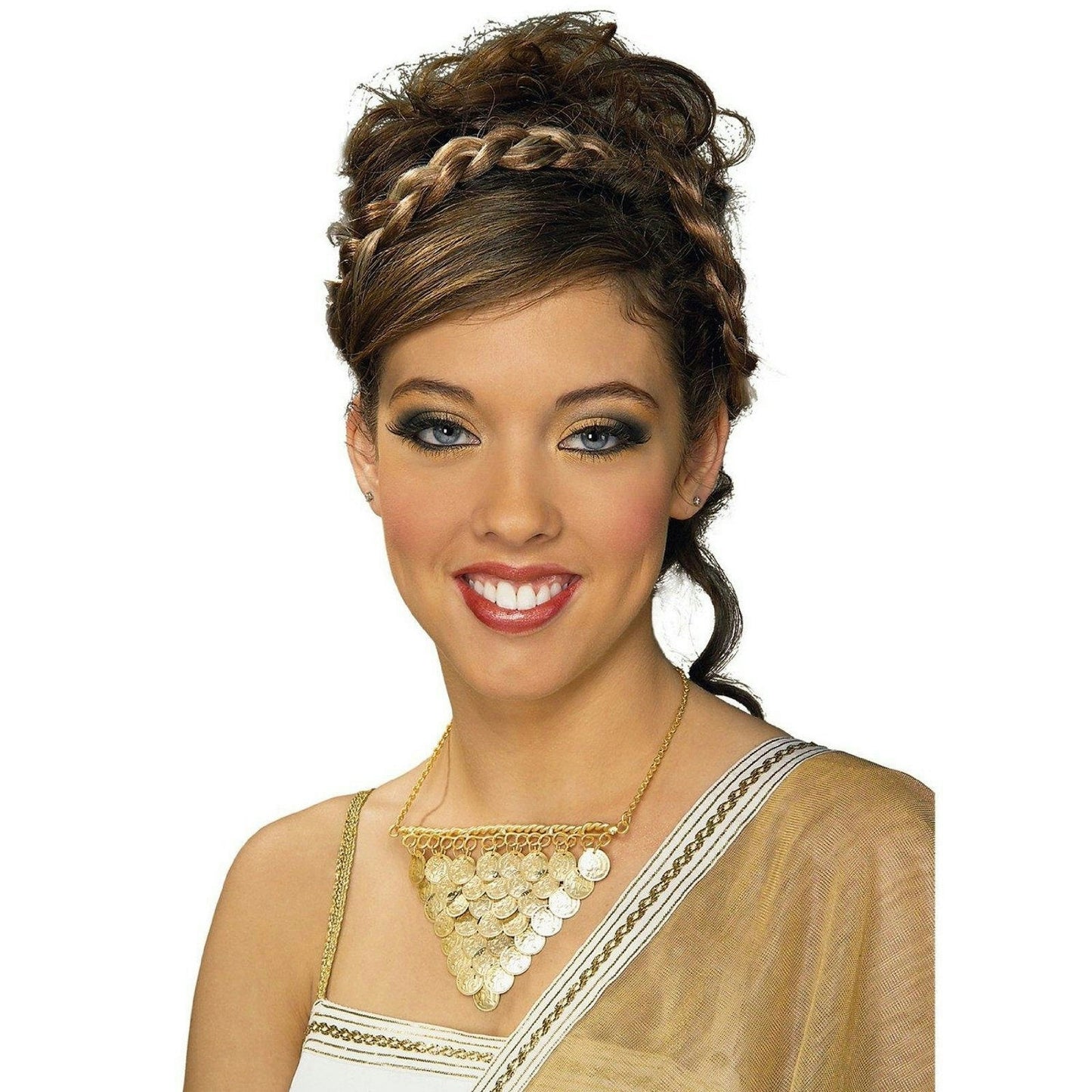 Stunning Goddess Costume Gold Coin Necklace