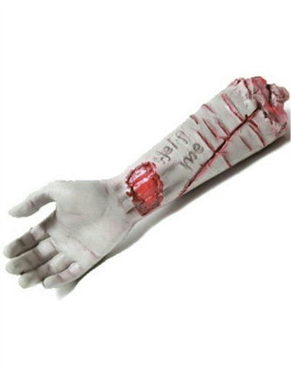 Help Me Cutter Arm Mutilated Severed Limb Halloween Horror Prop