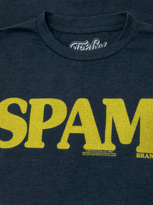 SPAM Logo Mens T Shirt Navy Blue